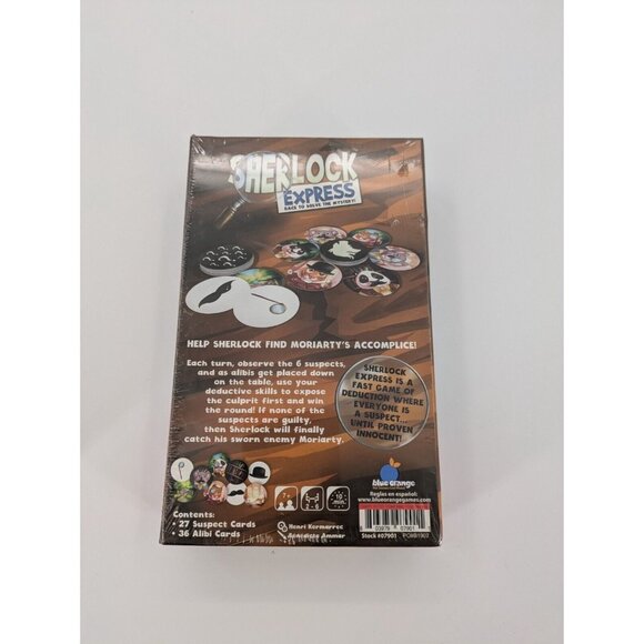 Sherlock Express Race to solve the Mystery Game by Blue Orange Age 7+ 2-6 Player - Picture 5 of 6